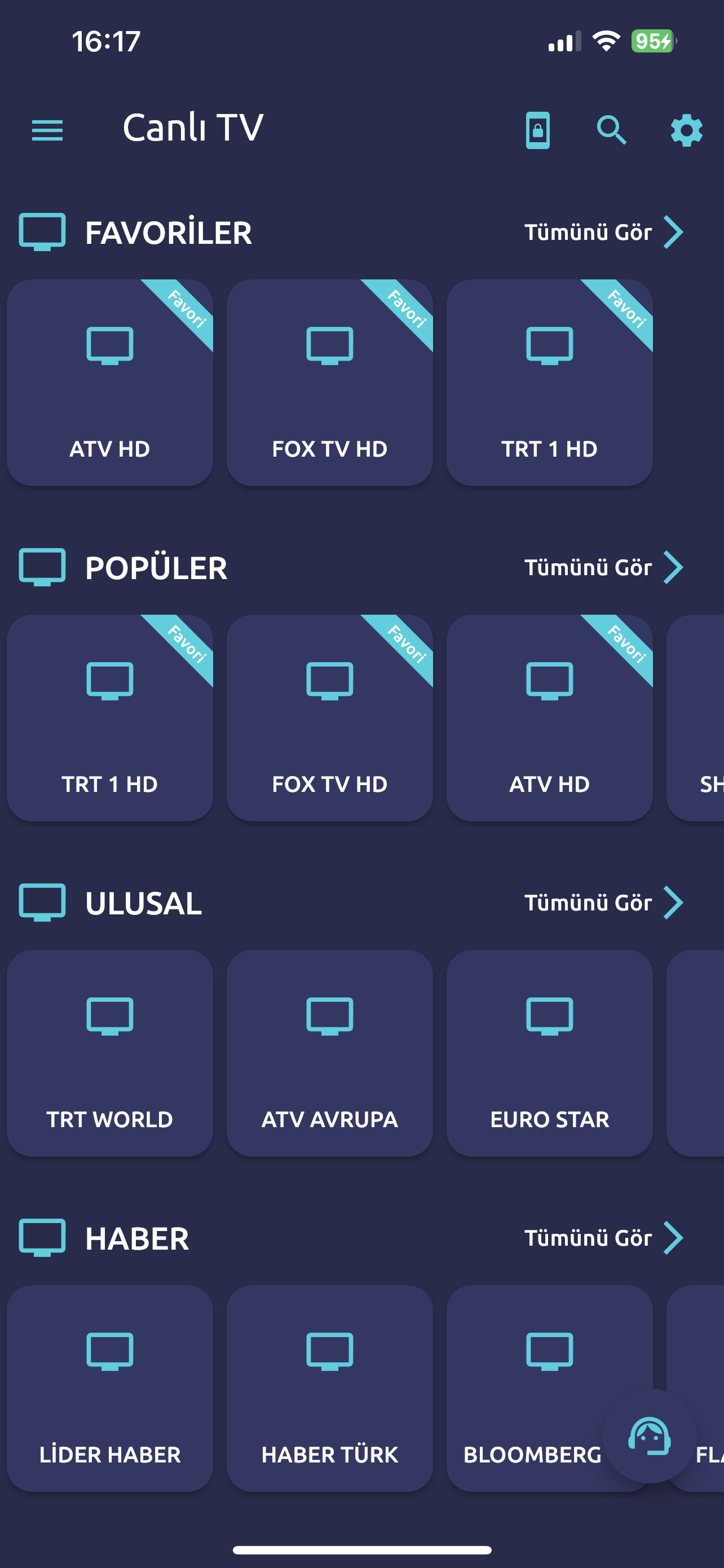 Mobil Canlı TV Uygulaması İndir